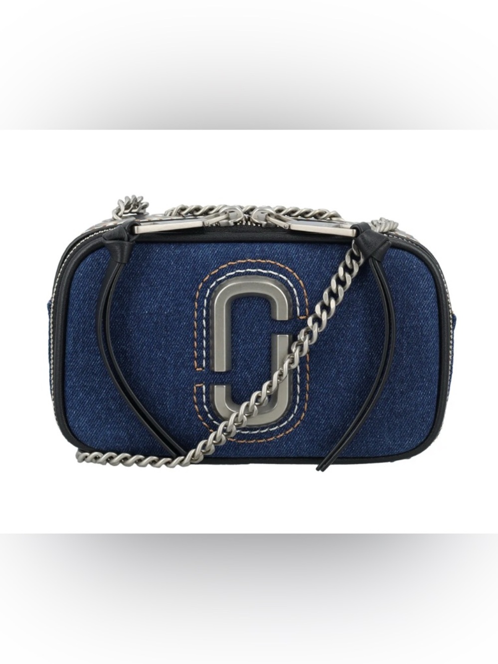 Marc Jacobs The Denim Chain Snapshot Crossbody Bag